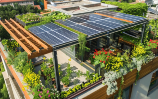 Les pergolas solaires : esthétique et fonctionnalité pour les gîtes écoresponsables